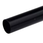 3m Plain Ended Pipe - 110mm (Black)