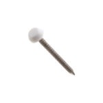 Plastic Top Nail - White  (40mm)